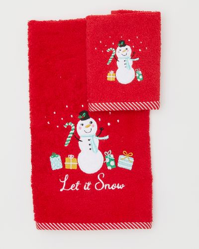 Snowman Hand Towel thumbnail