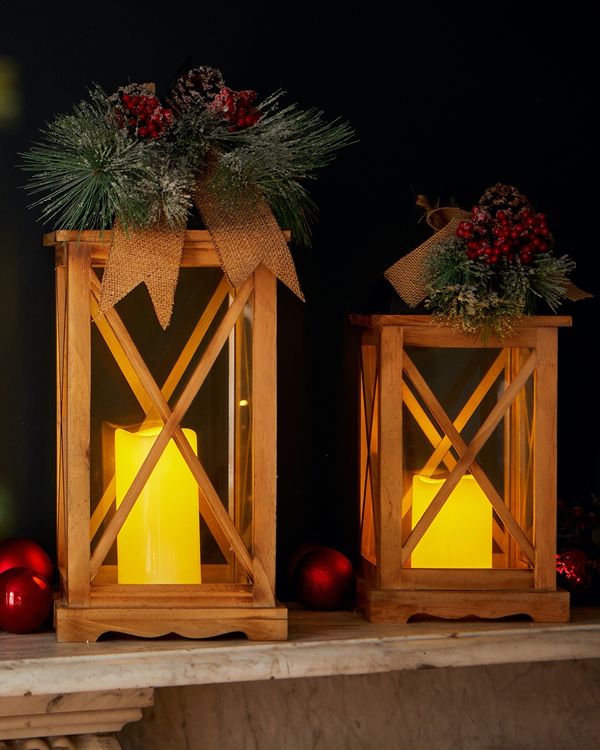 Dunnes Stores | Natural Wood Lantern