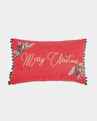 Merry Christmas Oblong Cushion