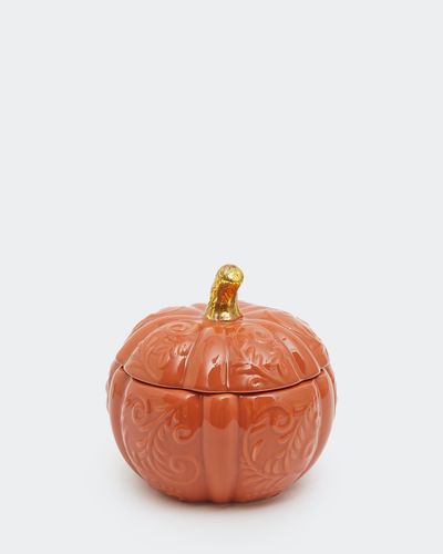 Three-Wick Pumpkin Ceramic Candle