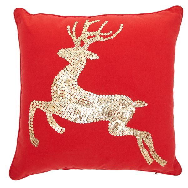 Sequin Stag Cushion