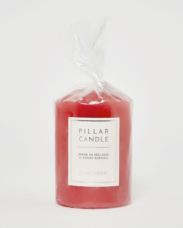 Small Red Pillar Candle