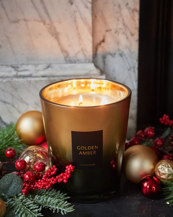 Extra Large Gold Ombre Candle