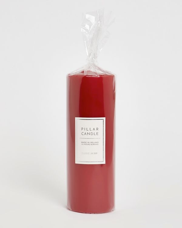 Large Red Pillar Candle