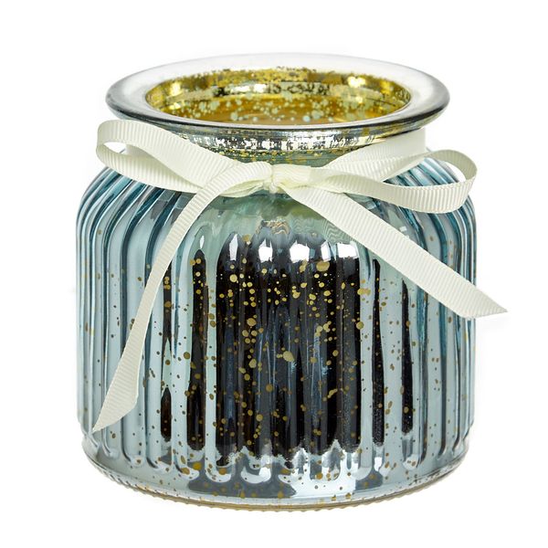 Ribbed Scented Candle Jar