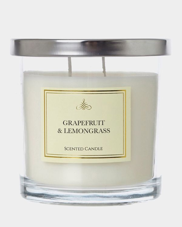 Grapefruit And Lemongrass Two-Wick Scented Candle