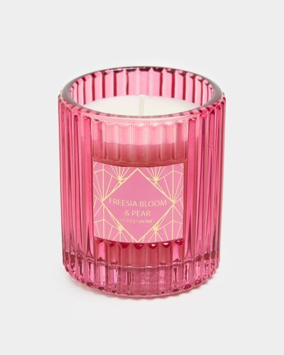Ribbed Glass Jar Scented Candle thumbnail