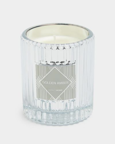 Ribbed Glass Jar Scented Candle thumbnail