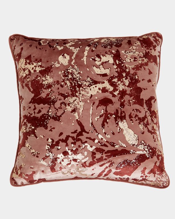 Abstract Baroque Foil Cushion