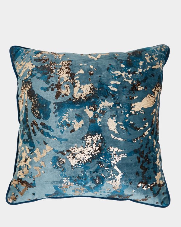 Abstract Baroque Foil Cushion