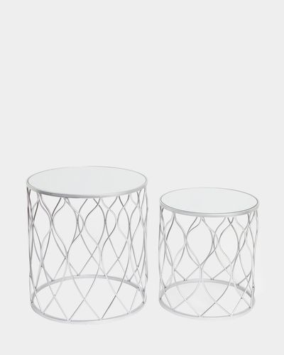 Mirrored Geo Side Tables - Set of 2 thumbnail