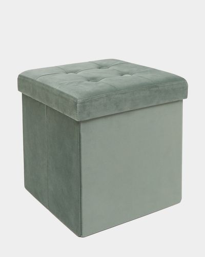 Velvet Storage Cube With Lid