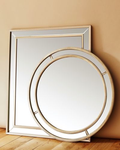 Self Frame Round Mirror