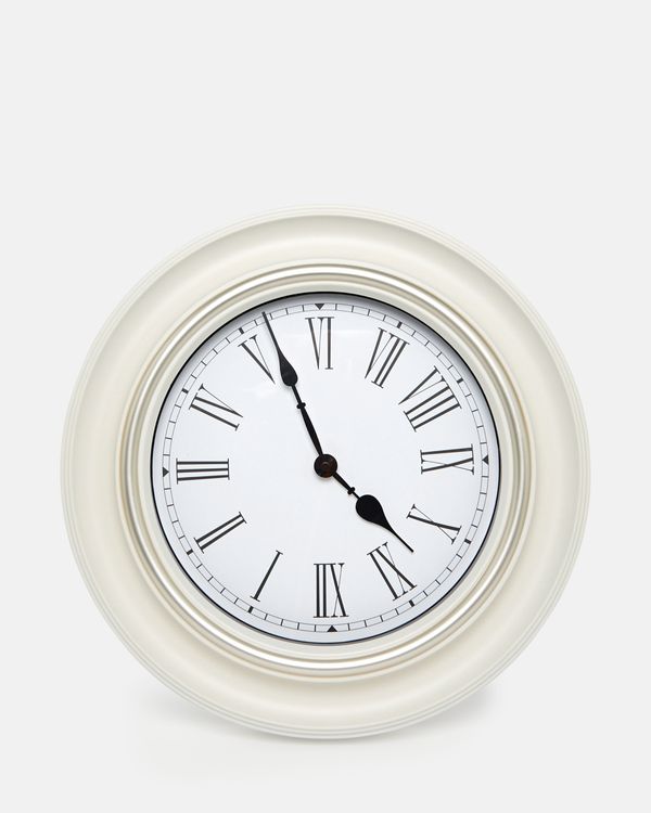 Silver Rim Clock