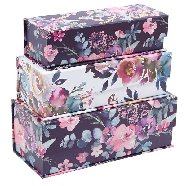 Rectangular Flower Tab Box