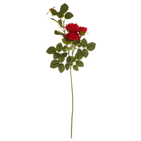 Two Rose Two Bud Stem
