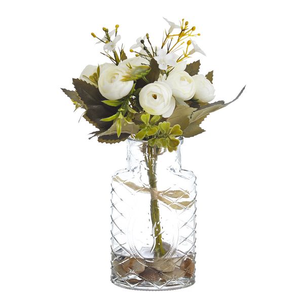 Perfume Jar With Flowers