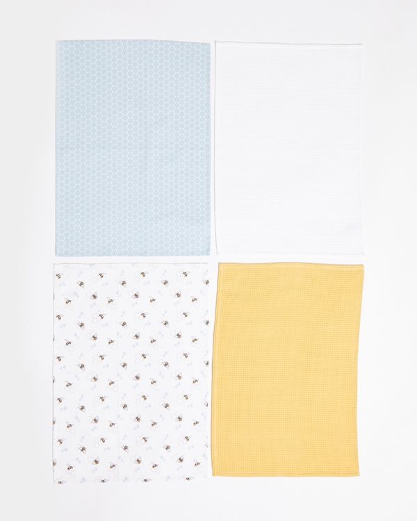 Printed Tea Towels - Pack Of 4