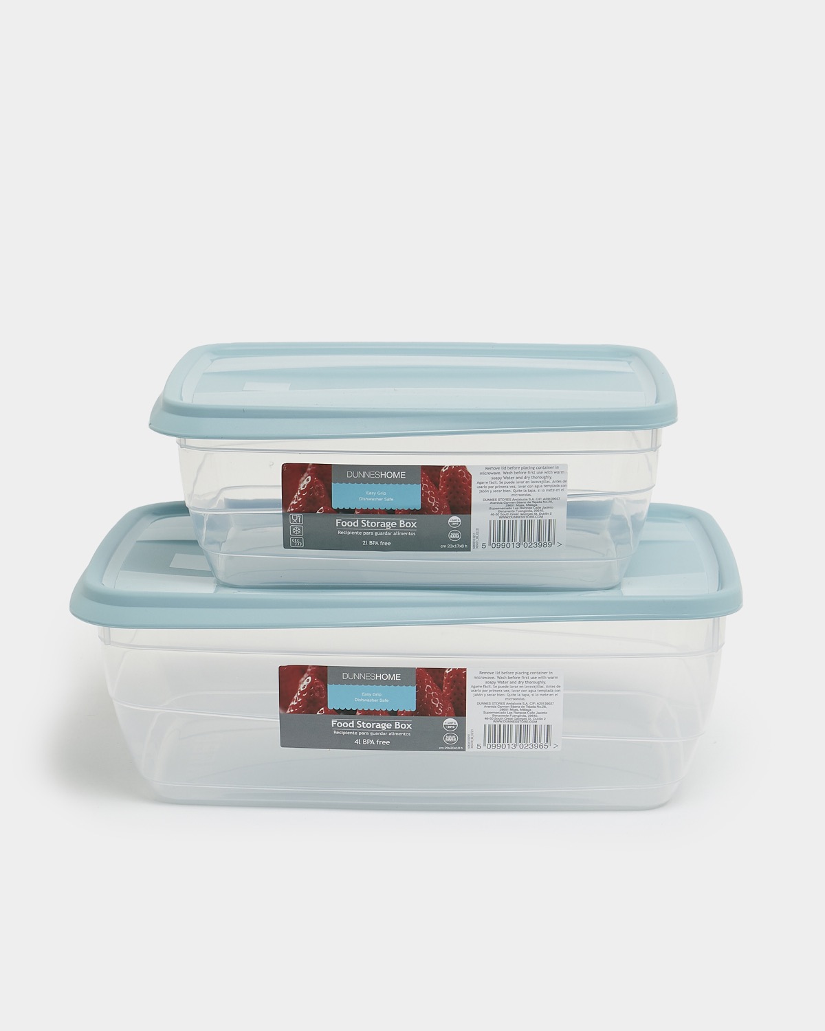 Dunnes Stores  Clear Clear Storage Box With Lid