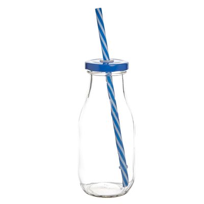Glass Bottle With Straw thumbnail