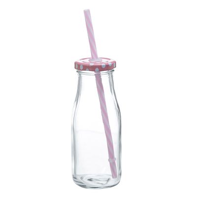 Glass Bottle With Straw thumbnail