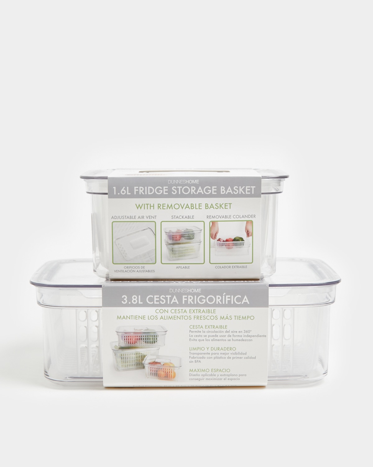 Dunnes Stores  Clear Clear Storage Box With Lid