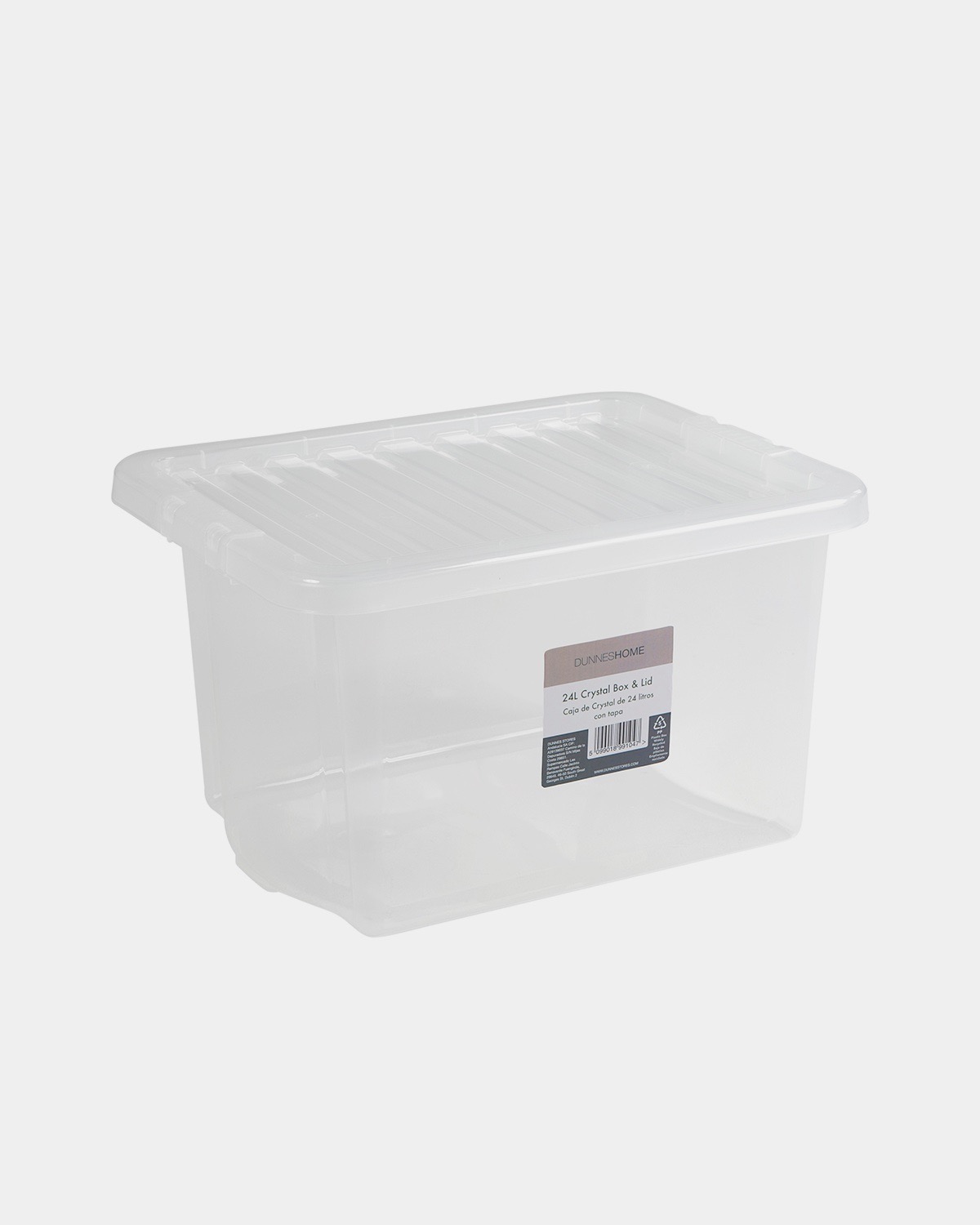 Crystal 80L Clear Storage Box & Lid