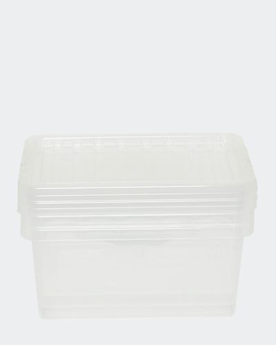 Clear Shoe Box Storage With Lid - Pack Of 3