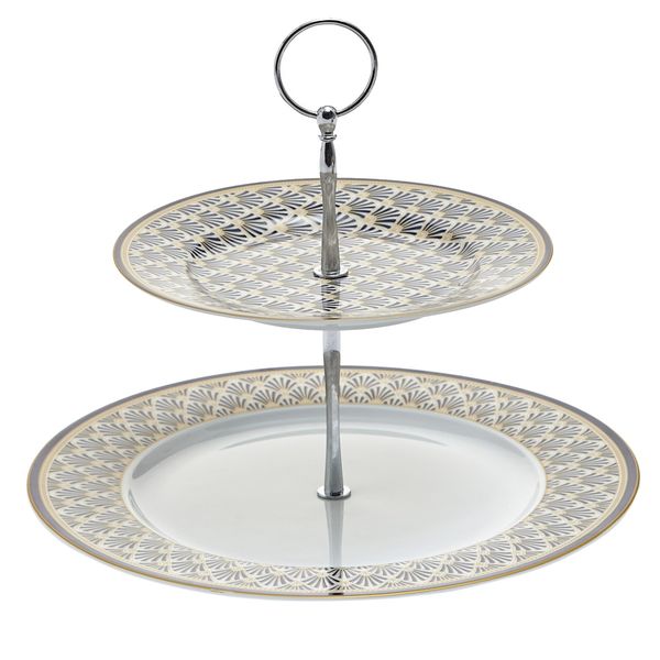 Gatsby Two Tier Cake Plate