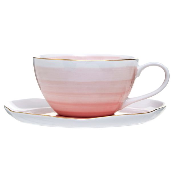 Pastel Cup And Saucer