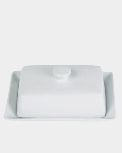 Simply White Butter Dish
