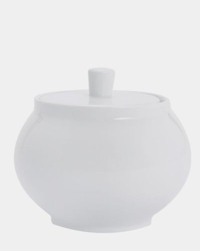 Simply White Sugar Bowl With Lid