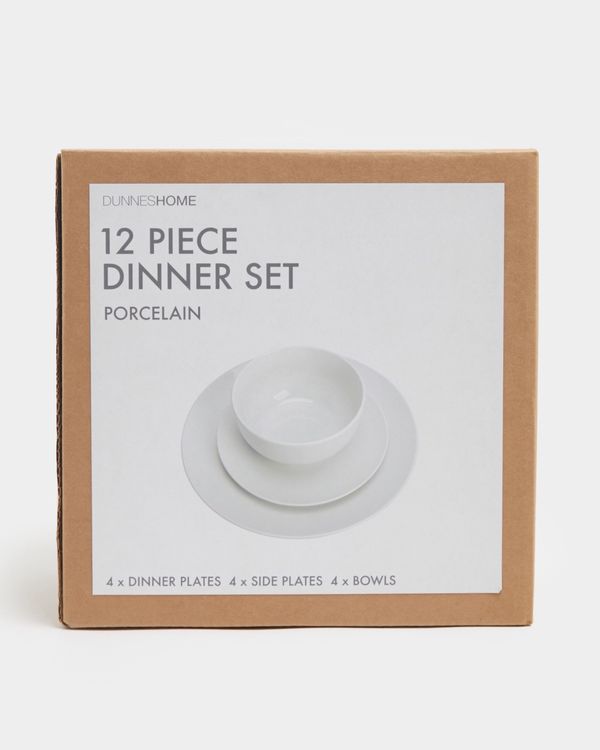12-Piece Porcelain Dinnerware Set
