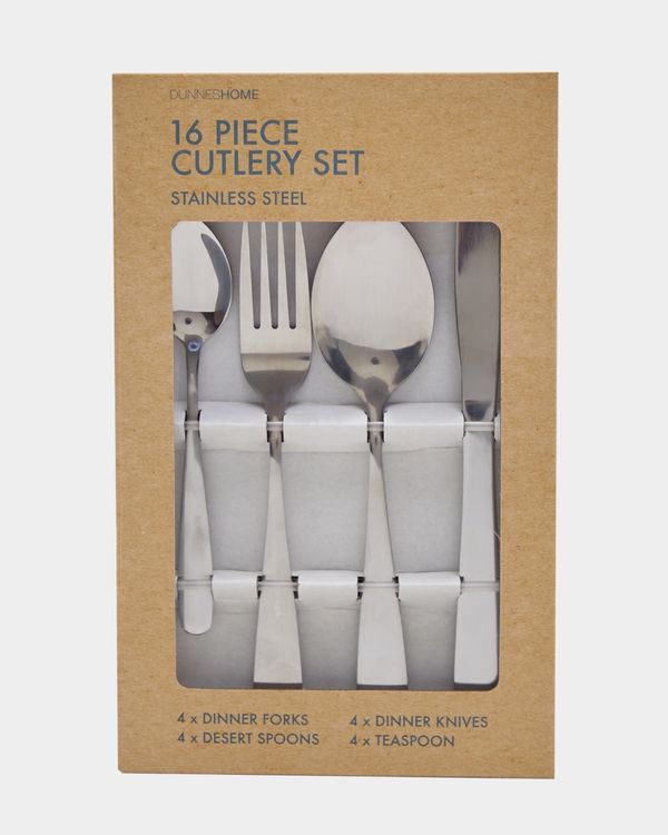 16-Piece Stainless Steel Cutlery Set