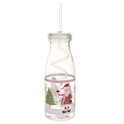 Christmas Bottle With Straw thumbnail