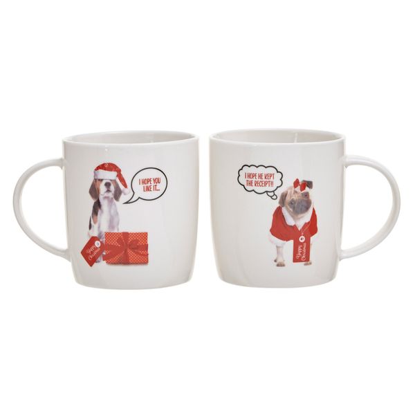 Christmas Design Mugs - Pack Of 2