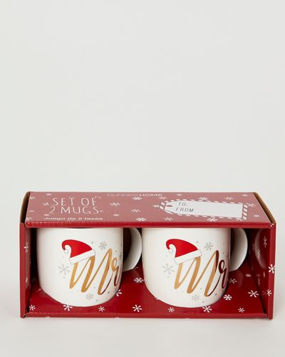 Christmas Design Mugs - Pack Of 2 thumbnail