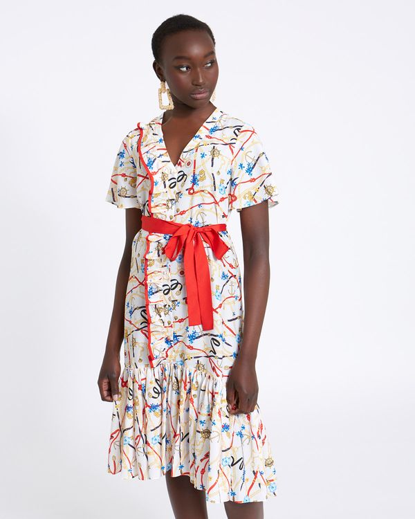 Dunnes Stores | Print Savida Print Belted Dress