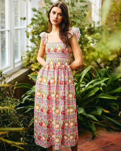 Savida Lucia Embroidered Flower Dress