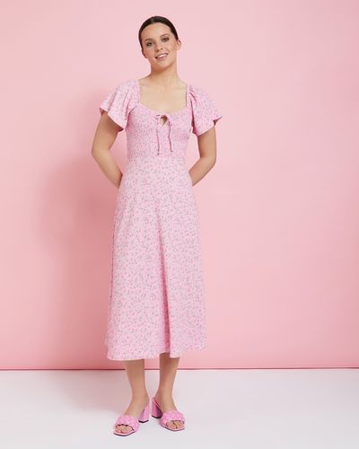 Dunnes Stores Print Savida Short Sleeve Midi Dress