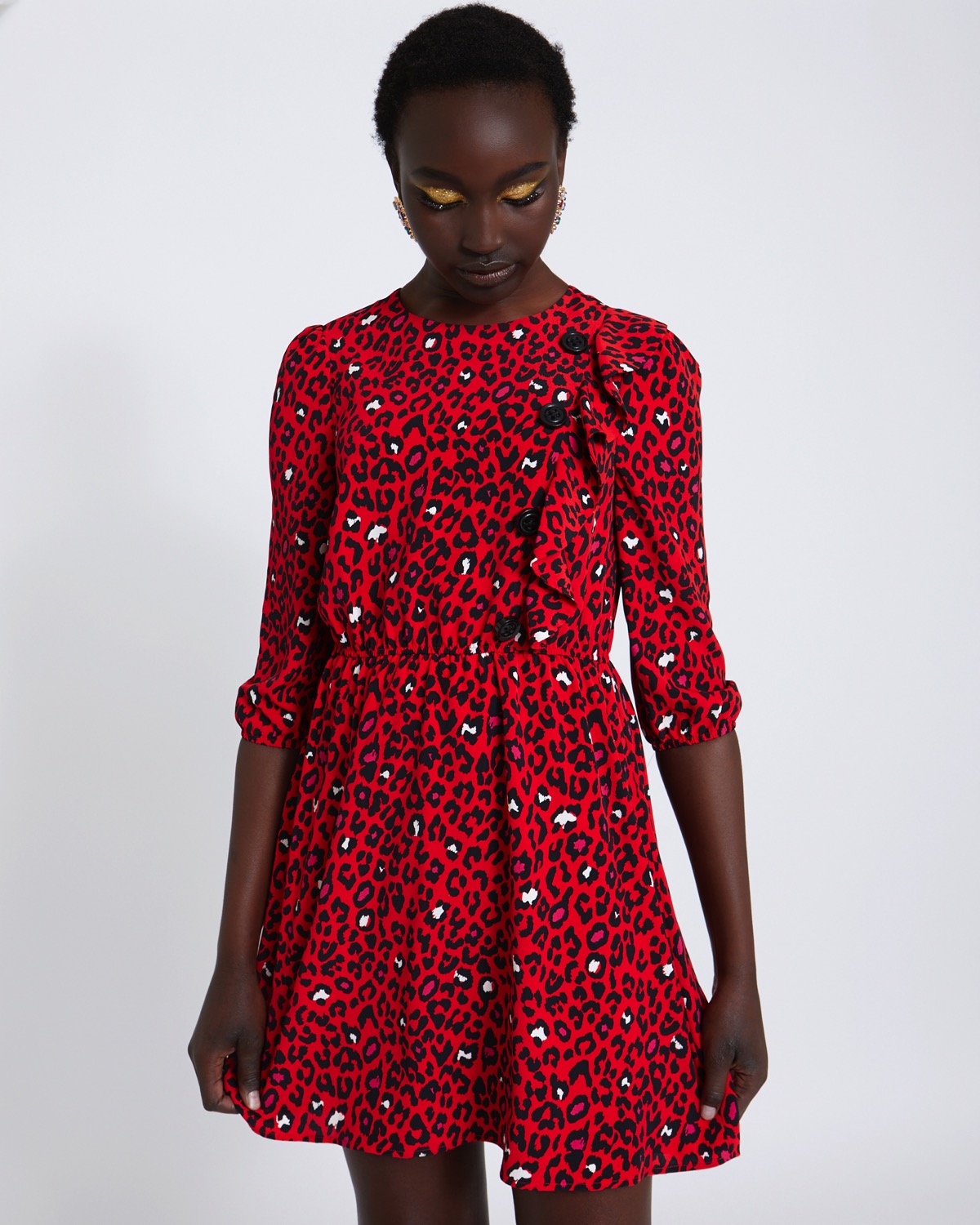 savida leopard print dress