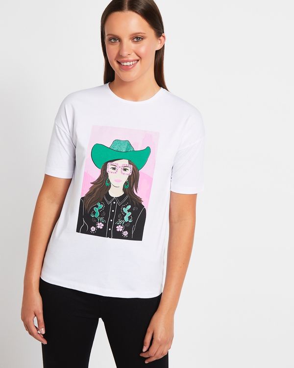Savida Cowgirl Graphic T-Shirt