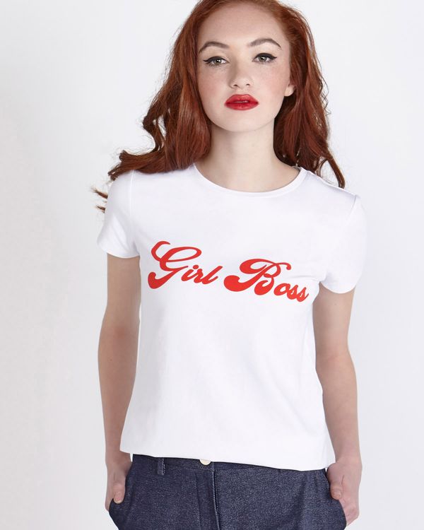 Savida Girl Boss Slogan T-Shirt