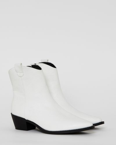 Savida Textured White Boots thumbnail