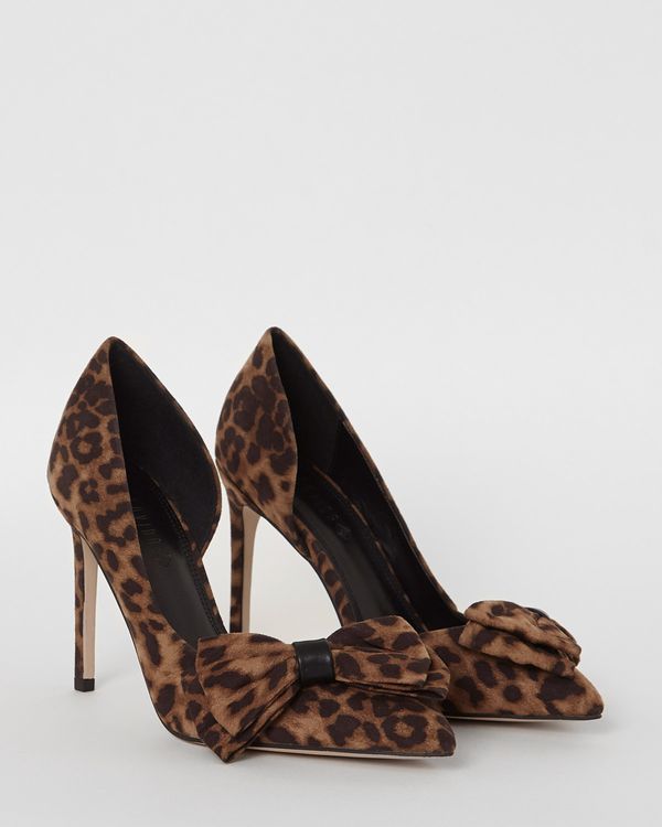 Savida Leopard Bow Heels