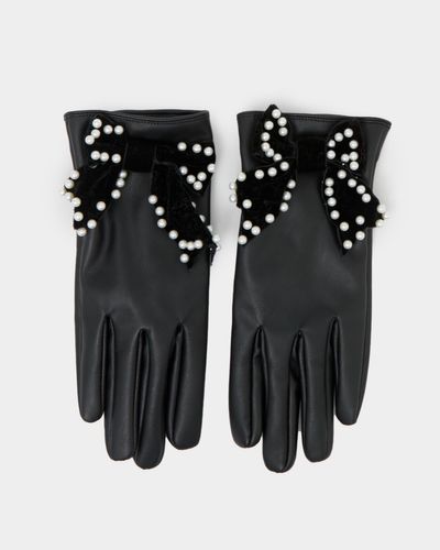 Savida Diamante Bow PU Glove
