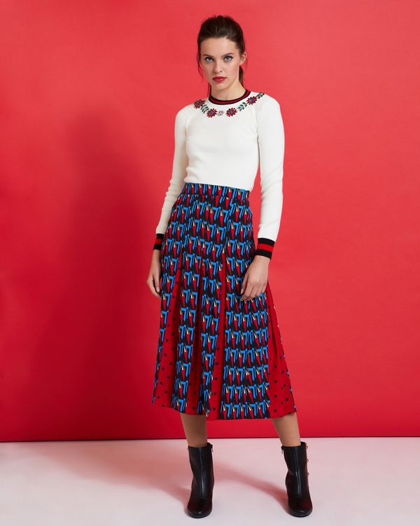 Savida Ines Print Skirt
