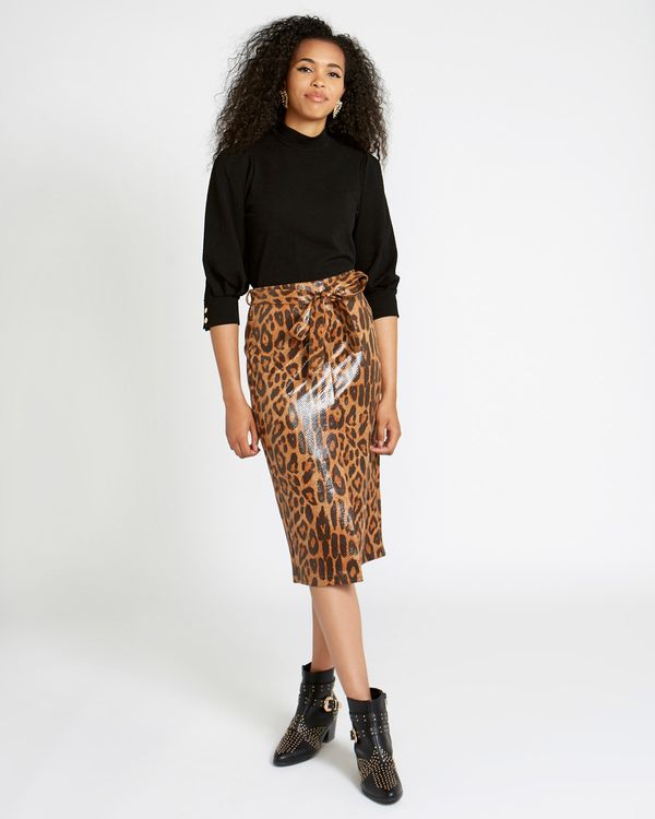 Savida Leopard Print Skirt