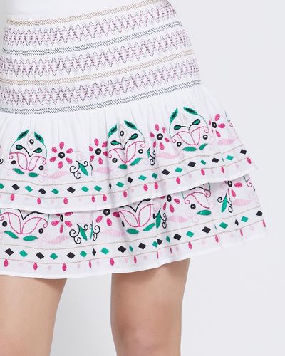 Savida Yolanda Embroidered Mini Skirt