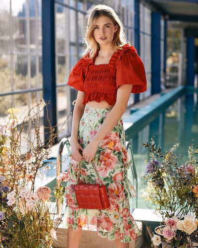 Savida Floral Print Skirt